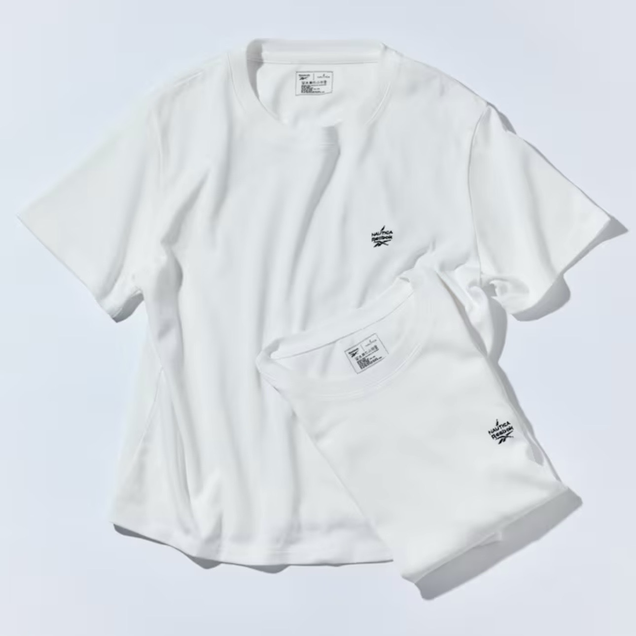 NAUTICA x REEBOK 聯名款 小LOGO 胸前短袖 上衣 兩件入