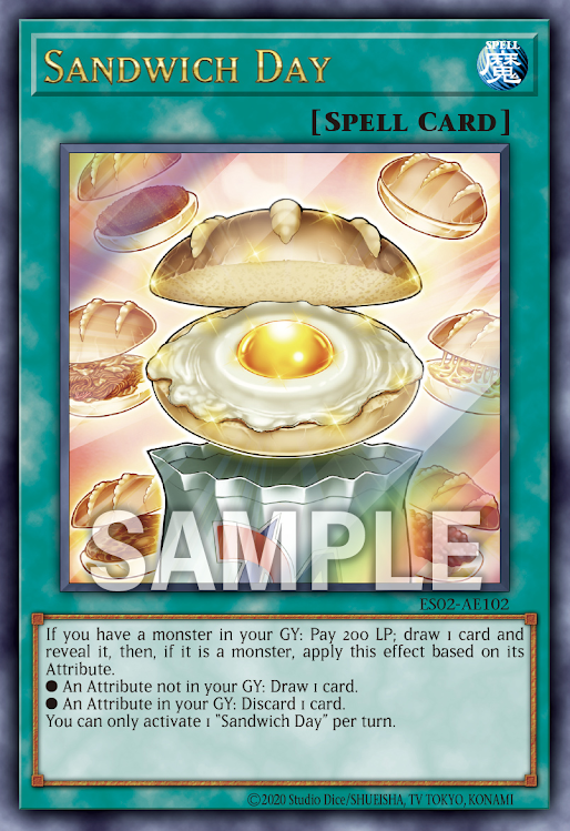 ES02-AE102 (UR)Sandwich Day(抽牌麵包)
