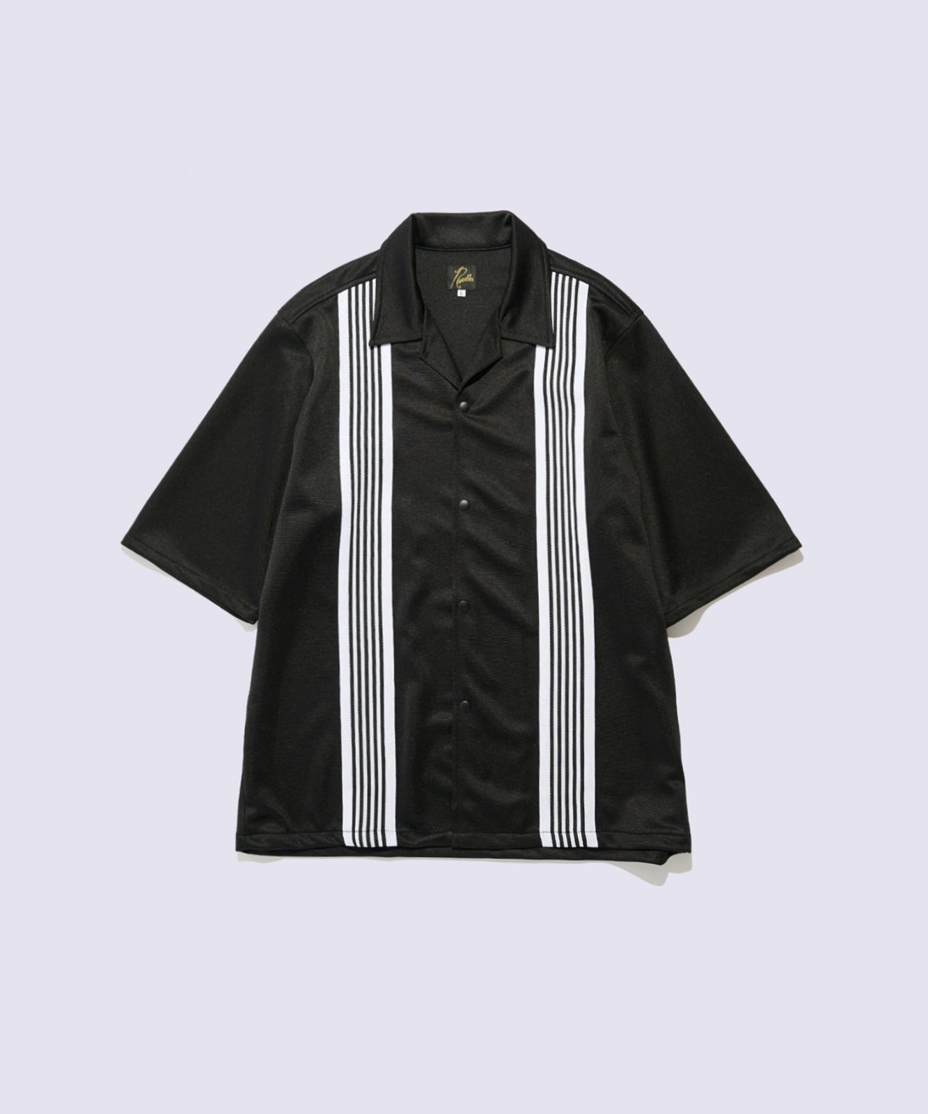 現貨| NEEDLES 別注 別注 Track S/S Shirt - Poly Smooth | BLACK