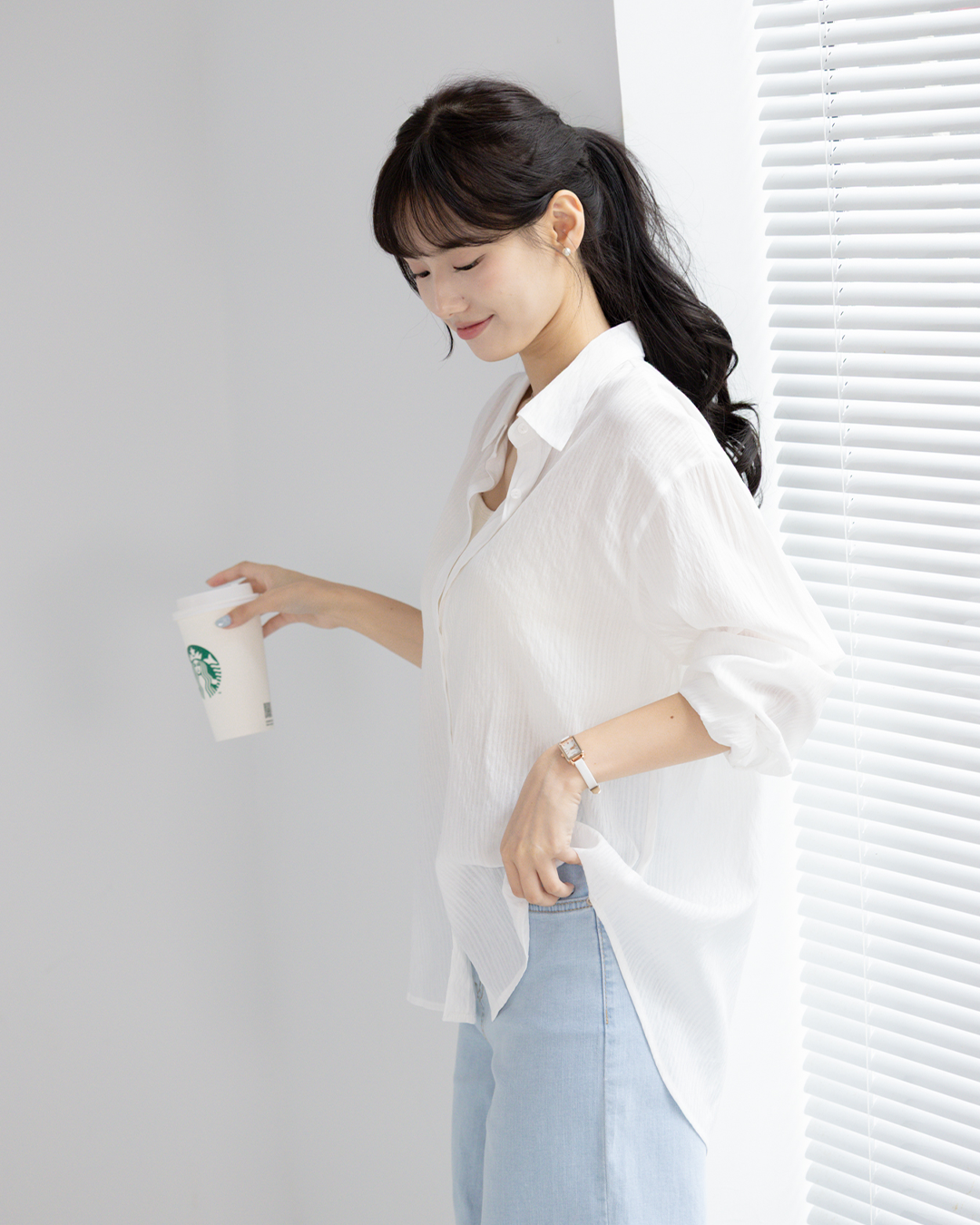 氧氣感直條波紋襯衫 ( 3 colors)