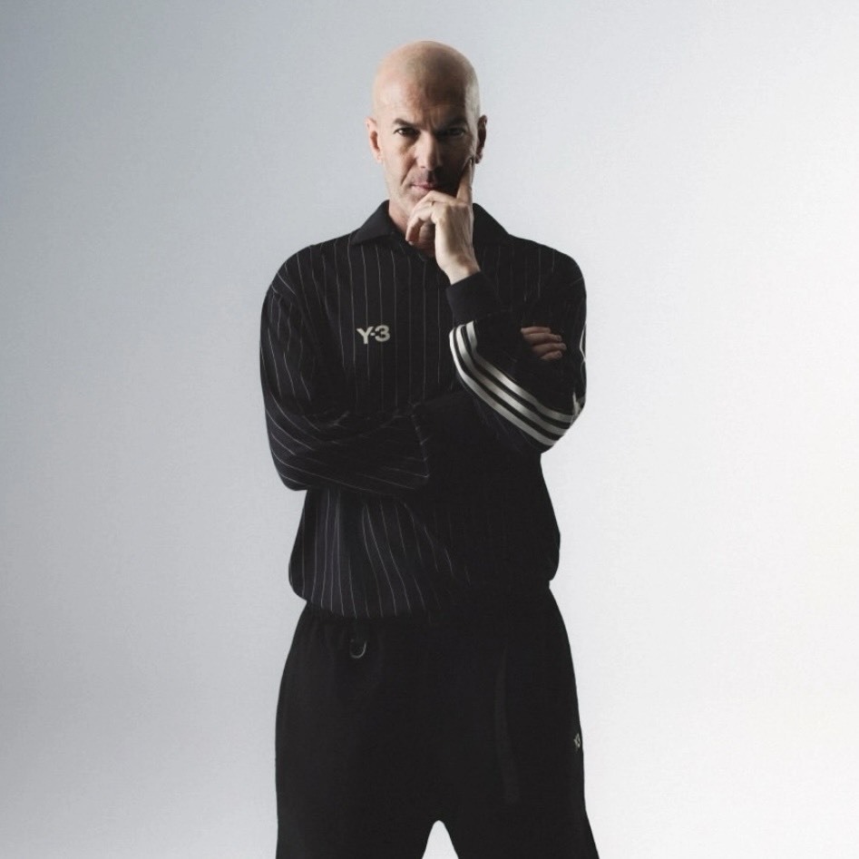 【代購】席丹  ZIDANE Y-3 EL5 Football Longsleeve  Black｜條紋字母長袖足球衣｜男女同款