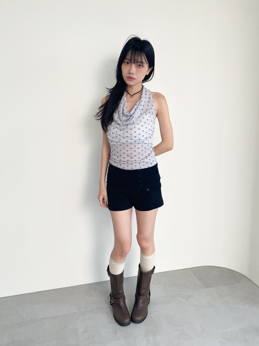 lace trim rib half crew socks