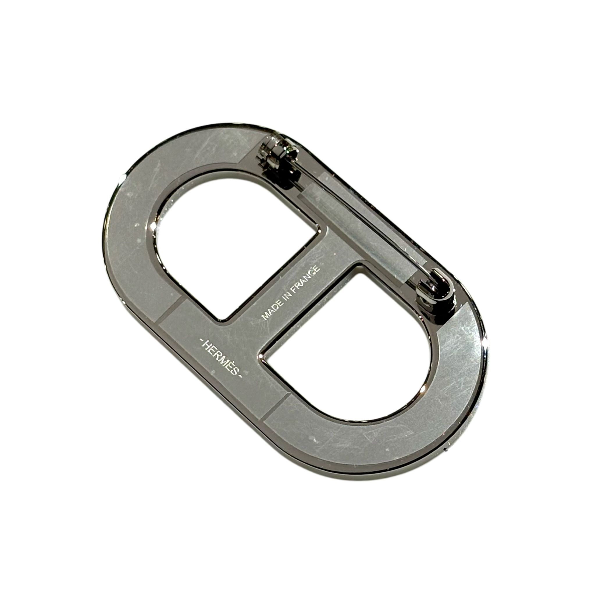 全新HERMES Chaine d'Ancre Brooch胸針 金棕色Epsom/金屬 H500262FK37 #BRAND NEW #香榭站正品