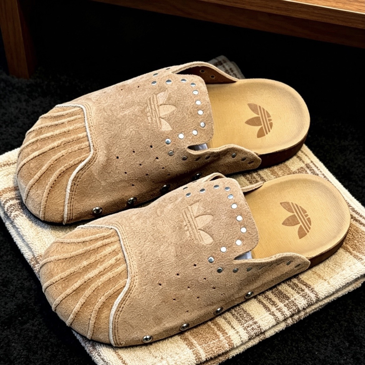 【代購】adidas Originals Adimule SUPERSTAR  棕色｜貝殼頭包頭拖鞋｜男女同款