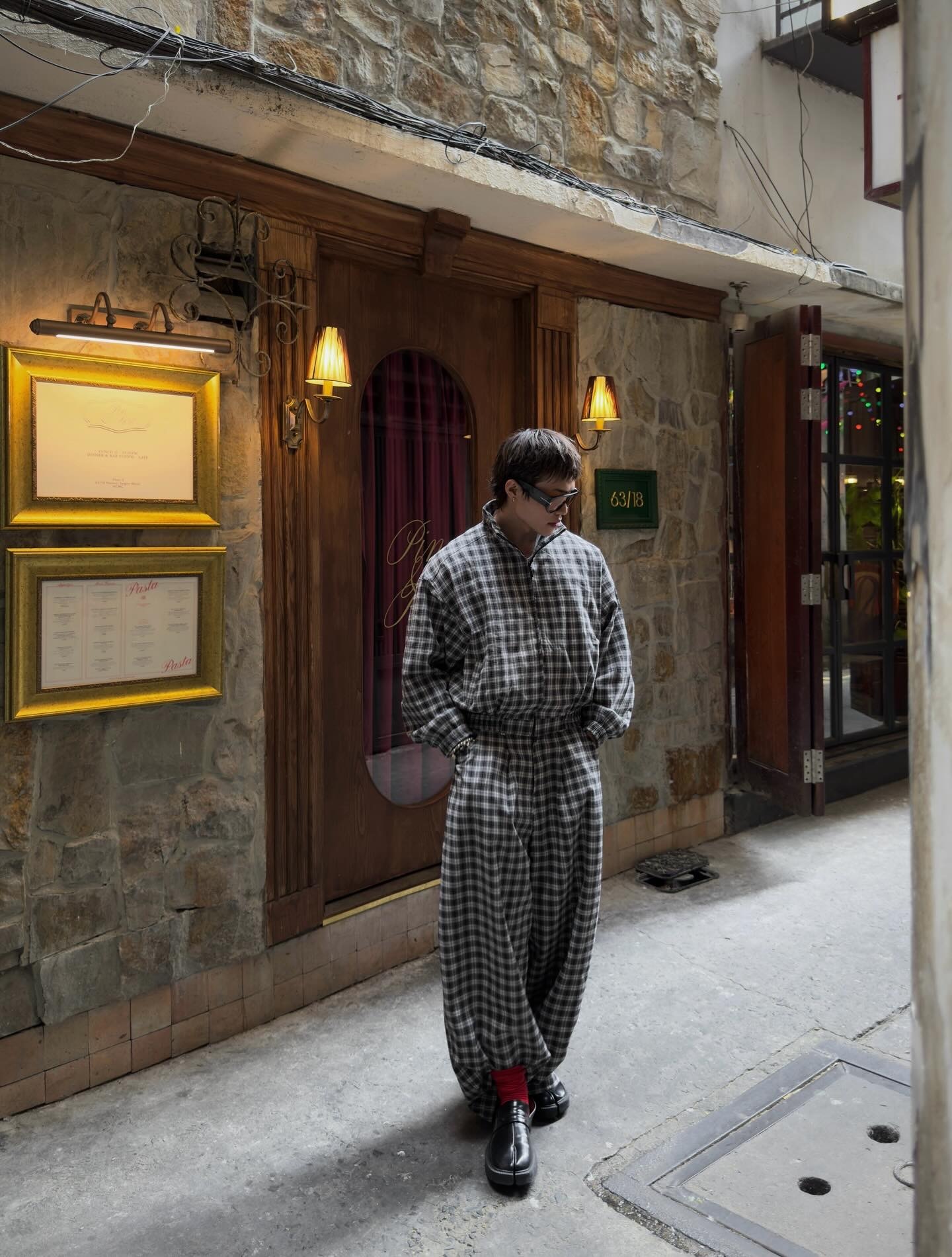 <越南高街品牌推推✨>PUSH PUSH PP Gingham Wide Pants 格紋 寬版長褲 - 快速出貨