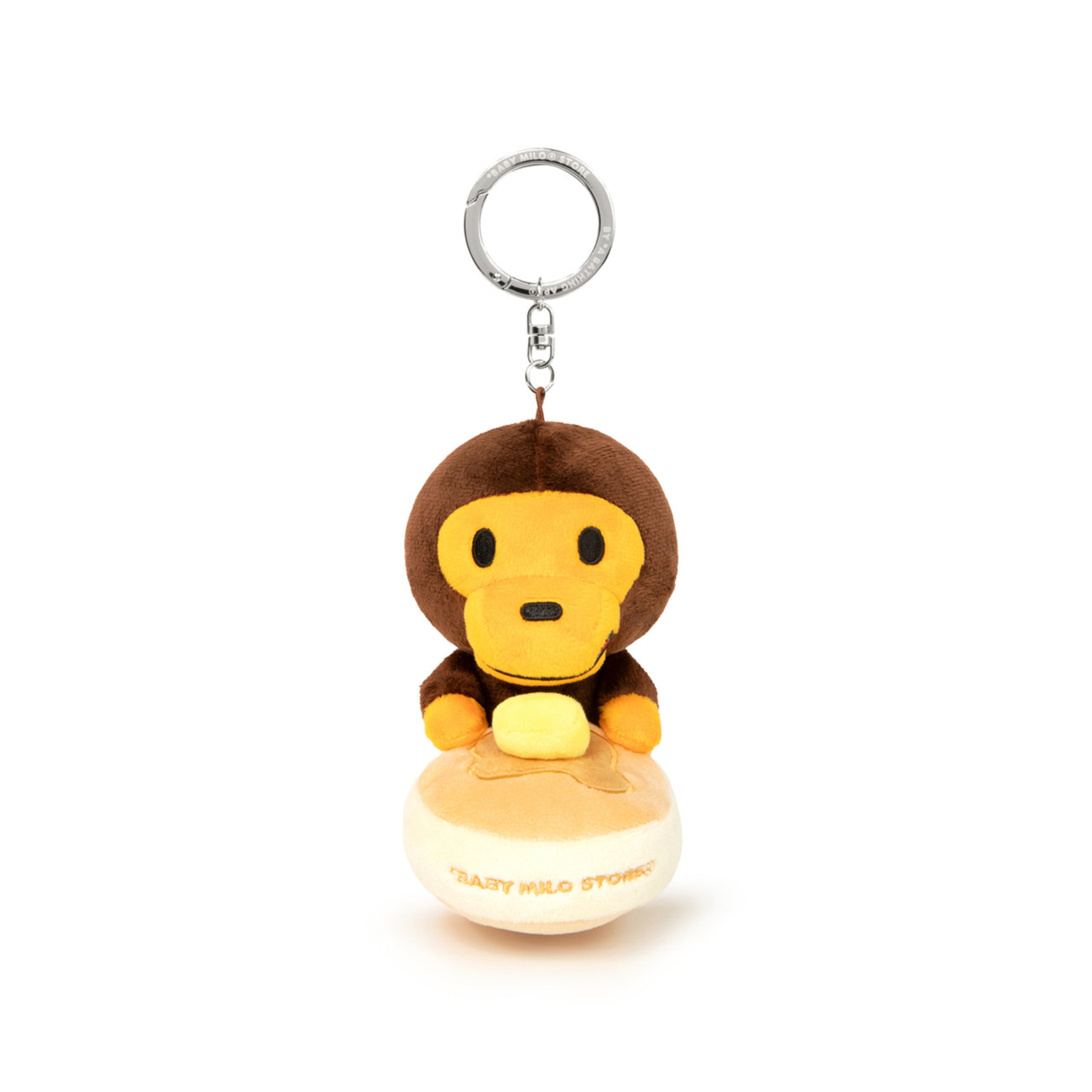 2026SS BAPE A BATHING APE HOTCAKE BABY MILO PLUSH KEYCHAIN 日式鬆餅 布偶 小猴子 吊飾 鑰匙圈 現貨 0MXACW4637XXQ