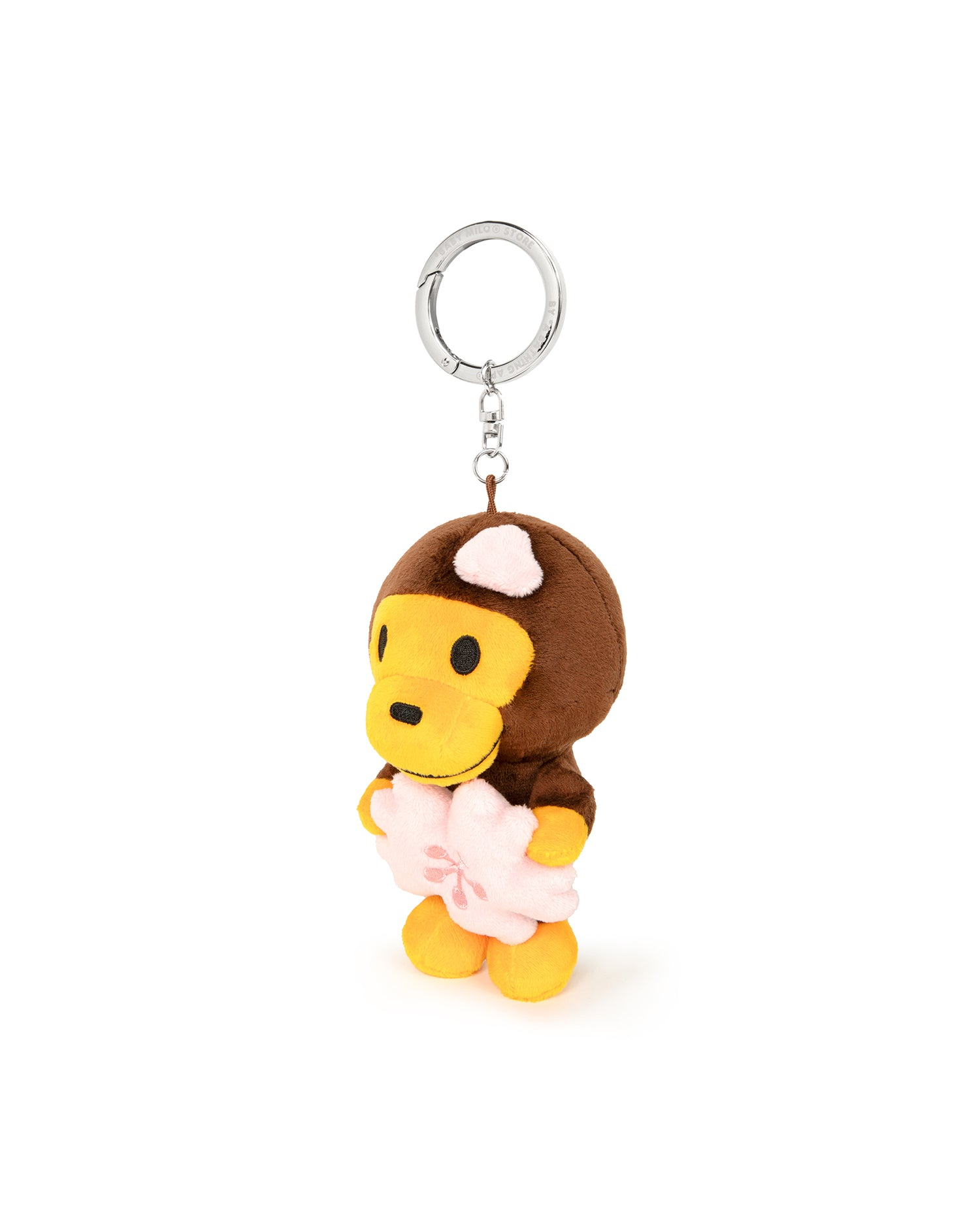 2026SS BAPE A BATHING APE BABY MILO SAKURA PLUSH KEYCHAIN 櫻花 小花 布偶 小猴子 吊飾 鑰匙圈 現貨 0MXACW4634XXQ