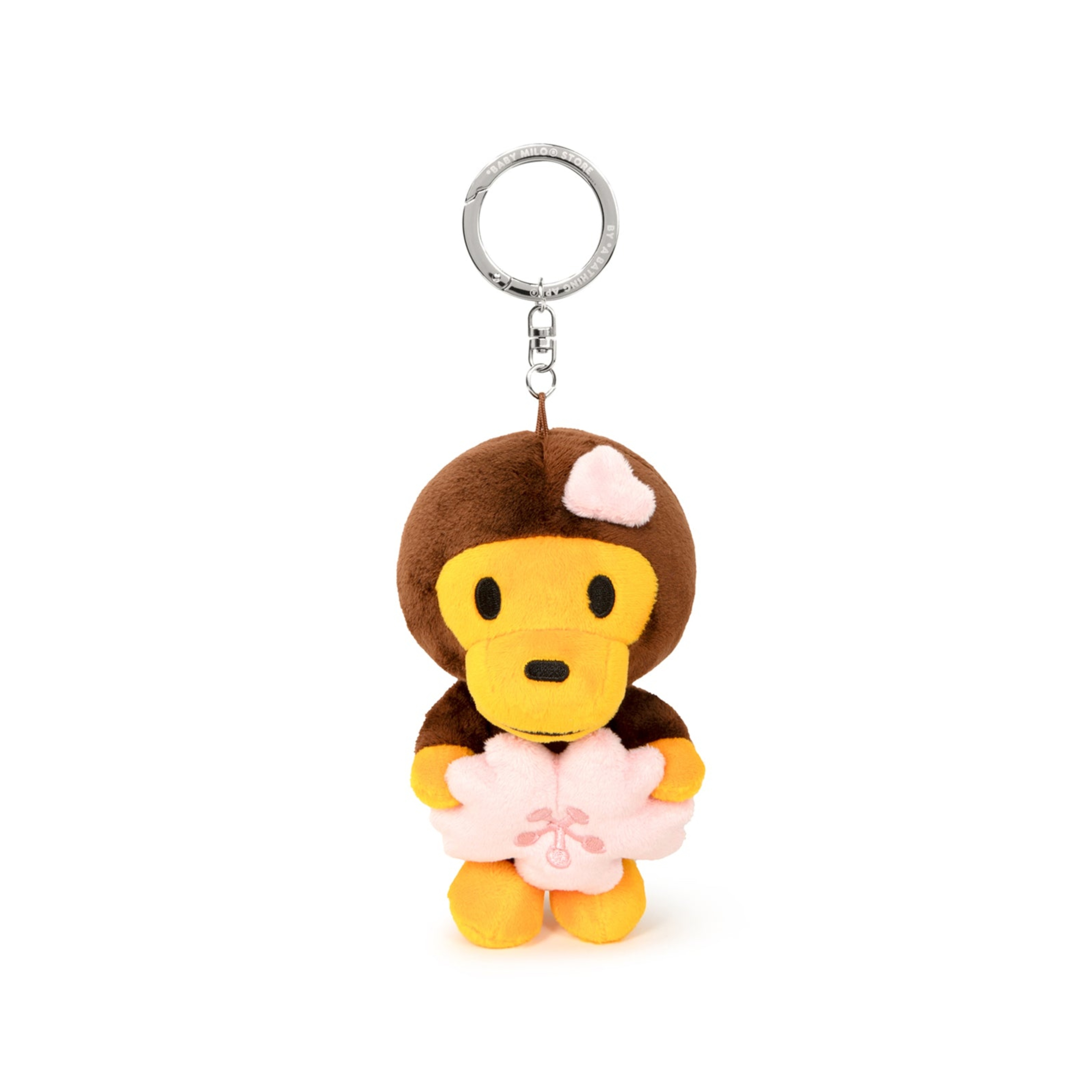 2026SS BAPE A BATHING APE BABY MILO SAKURA PLUSH KEYCHAIN 櫻花 小花 布偶 小猴子 吊飾 鑰匙圈 現貨 0MXACW4634XXQ