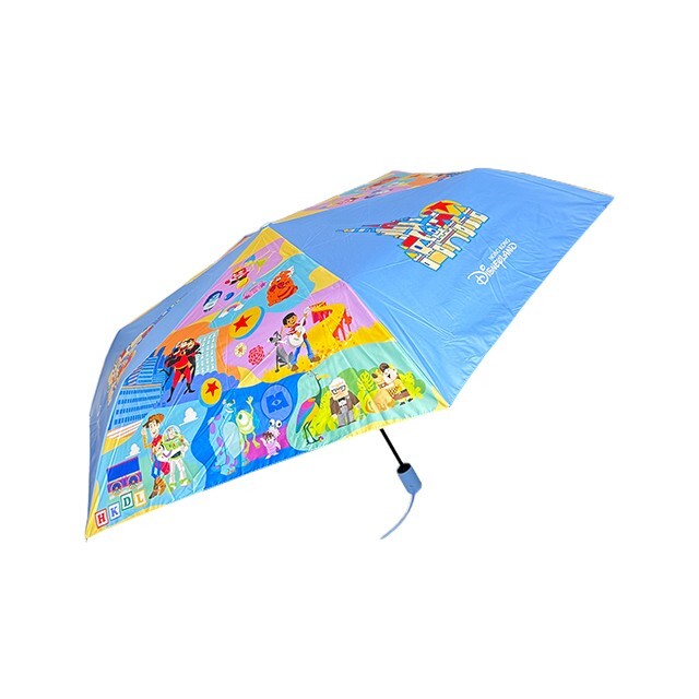 皮克斯 Pixar 玩轉夏日系列 圖案 折疊傘 晴雨傘 + 傘套 -香港迪士尼樂園