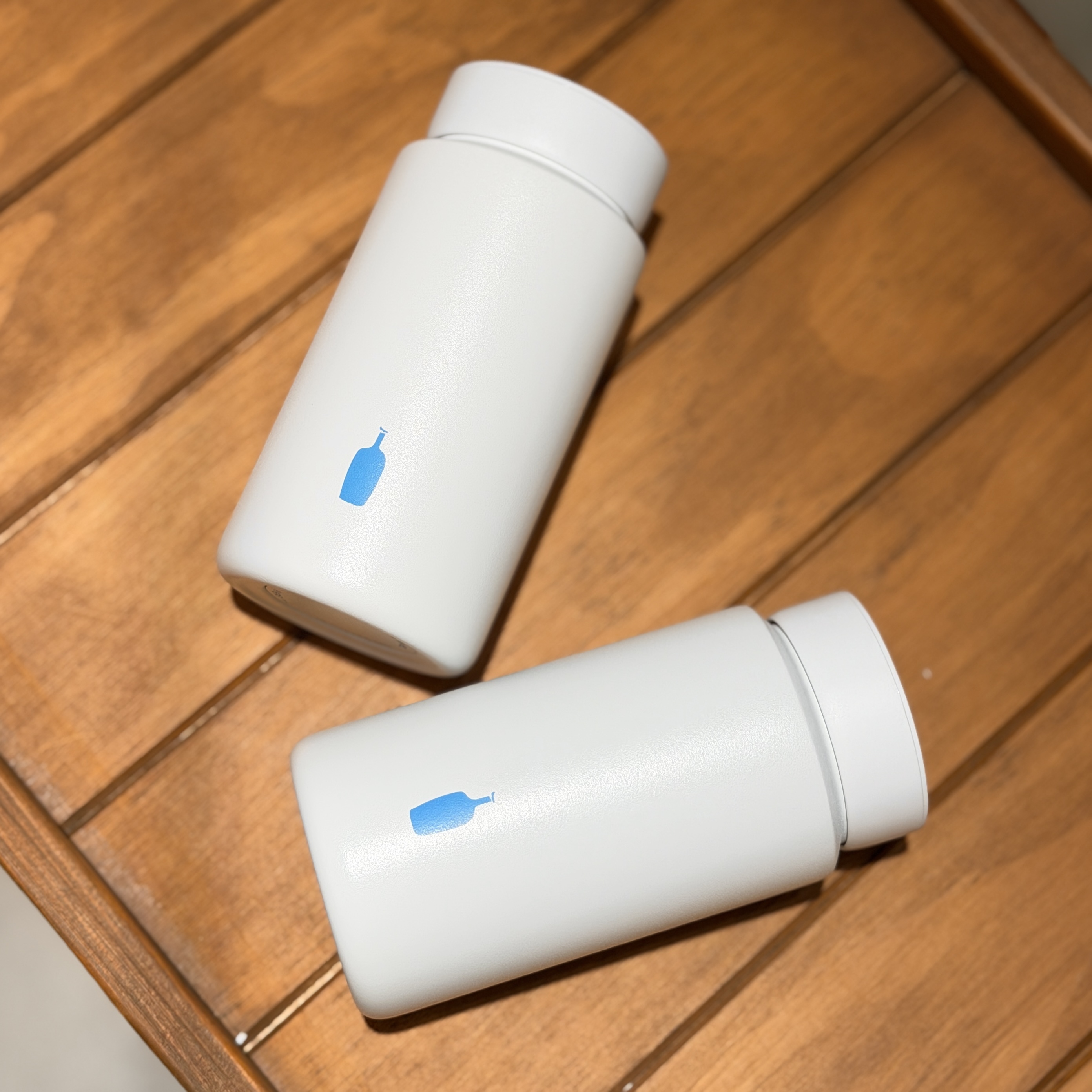 【現貨】Blue Bottle X RIVERS MOK 日本 藍瓶 木蓋保溫瓶 350ml