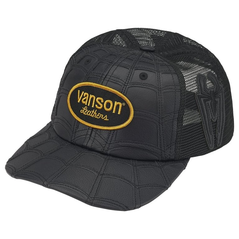 2026SS Supreme x Vanson Leathers Spider-Man Mesh Back 6-Panel 蜘蛛人 皮革 帽子 網帽 現貨 SS26H69