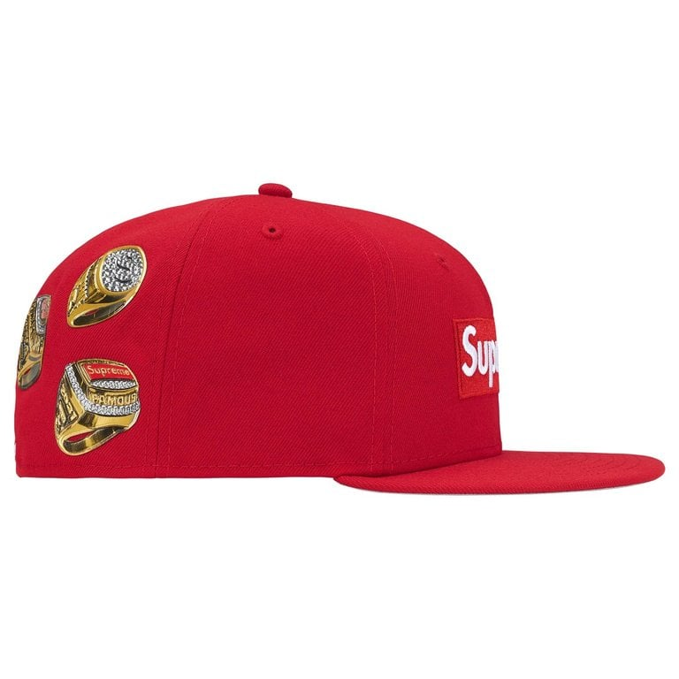 2026SS SUPREME Rings Box Logo New Era 聯名帽子金戒指現貨 2026SS SUPREME Rings Box Logo New Era 聯名帽子金戒指現貨