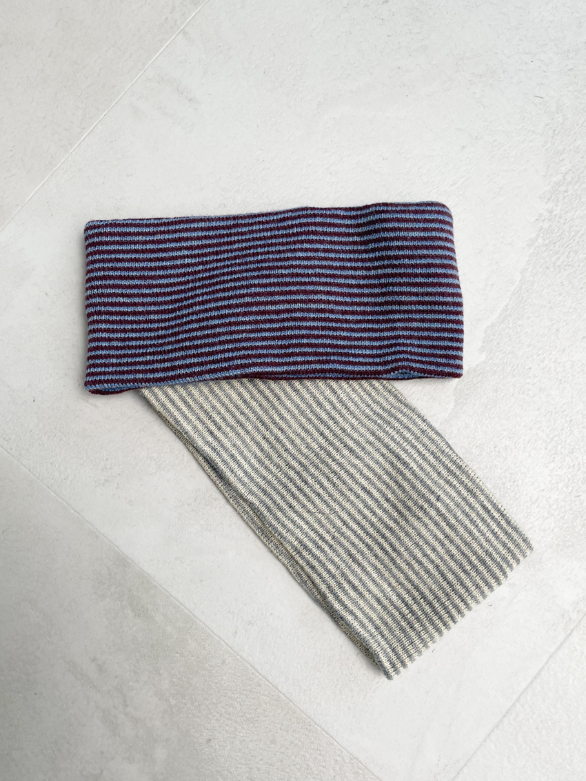 oversized striped headband