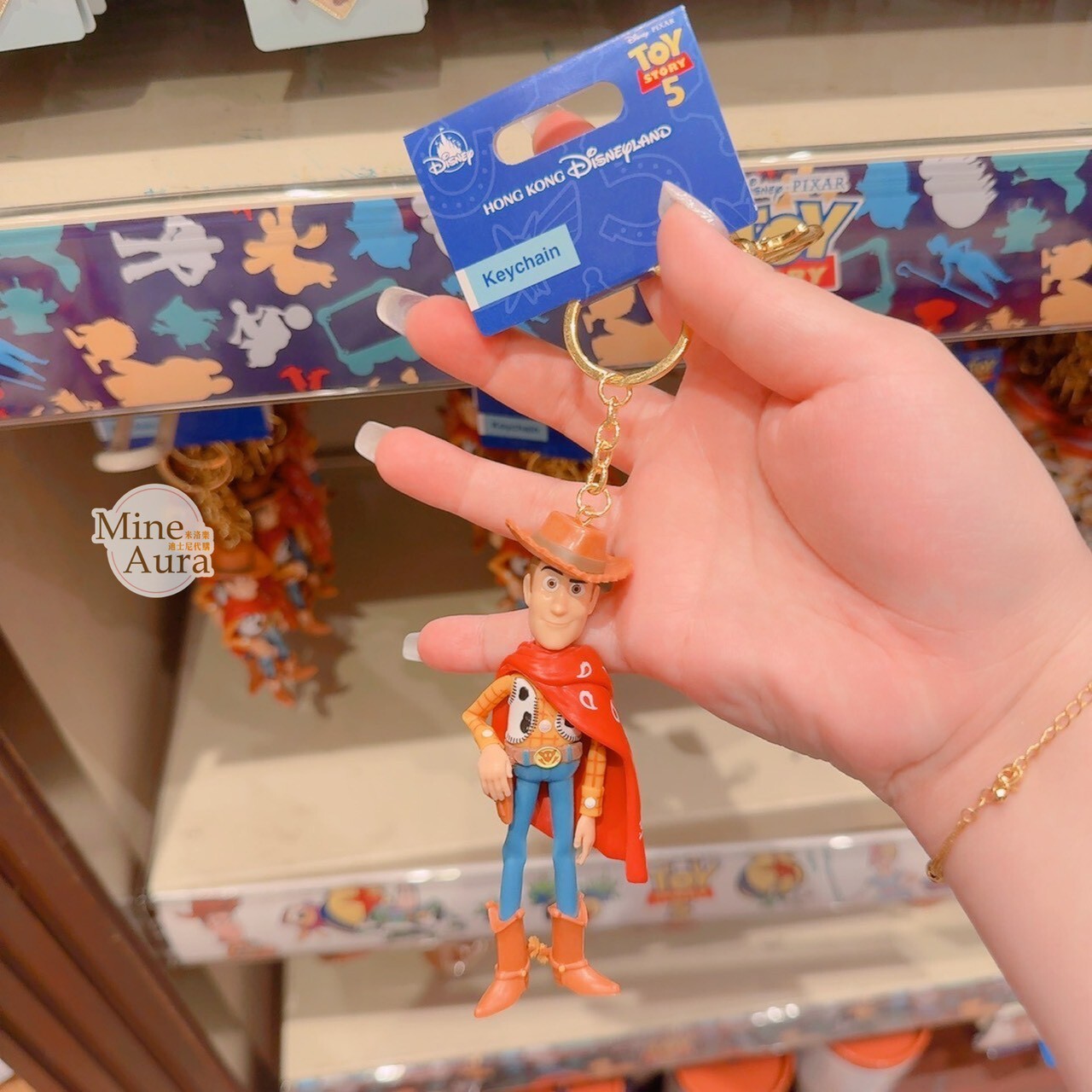 玩具總動員5 胡迪 Woody 造型 鑰匙圈 吊飾 玩具總動員 Toy Story -香港迪士尼樂園