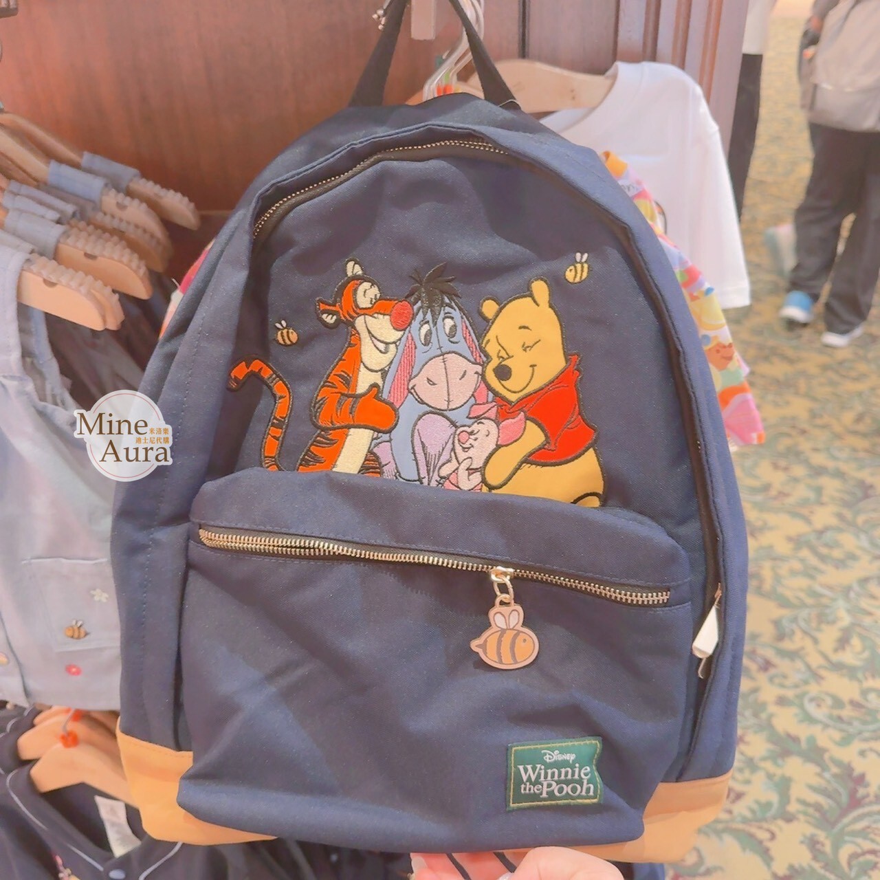 小熊維尼 Winnie the Pooh 與好友們 圖案 抱抱 後背包 -香港迪士尼樂園