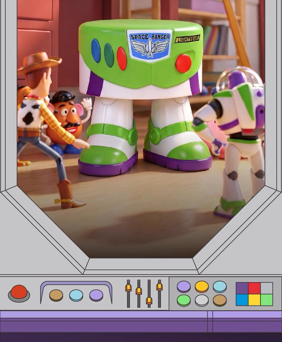 上海代購 ❘ SUNDAY HOME 迪士尼 巴斯光年 Buzz Lightyear 立體 造型 小矮凳 椅子 玩具總動員 Toy Story - 正版授權