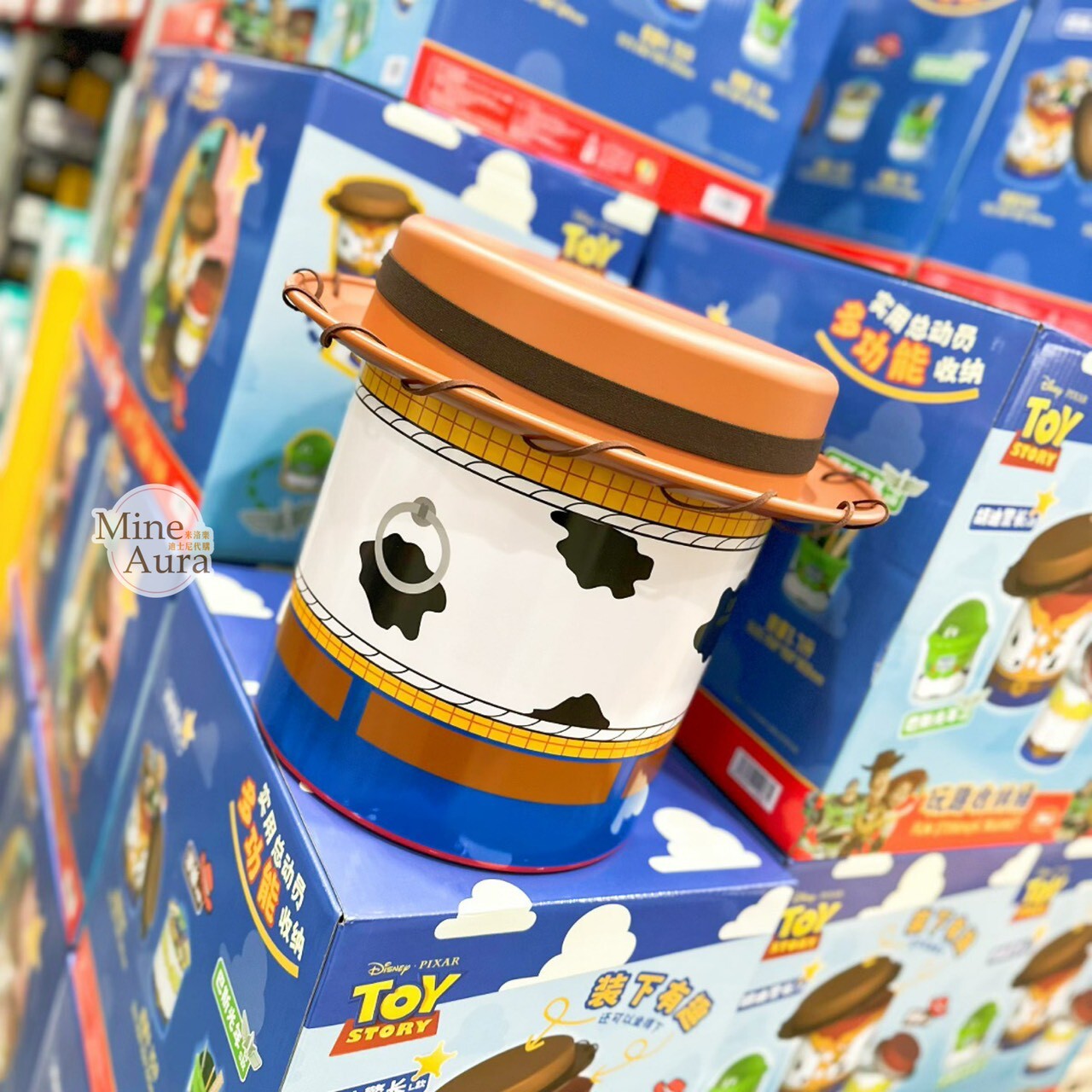 上海代購 ❘ SUNDAY HOME 迪士尼 玩具總動員 Toy Story 造型收納桶 可做椅凳 3入組 - 正版授權
