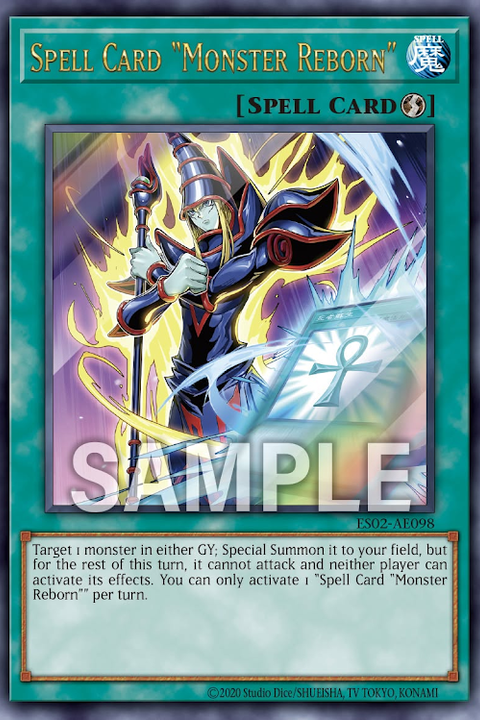 ES02-AE098 Spell Card "Monster Reborn"