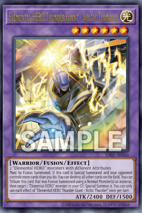ES02-AE046 lemental HERO Thunder Giant - Voltic Thunder
