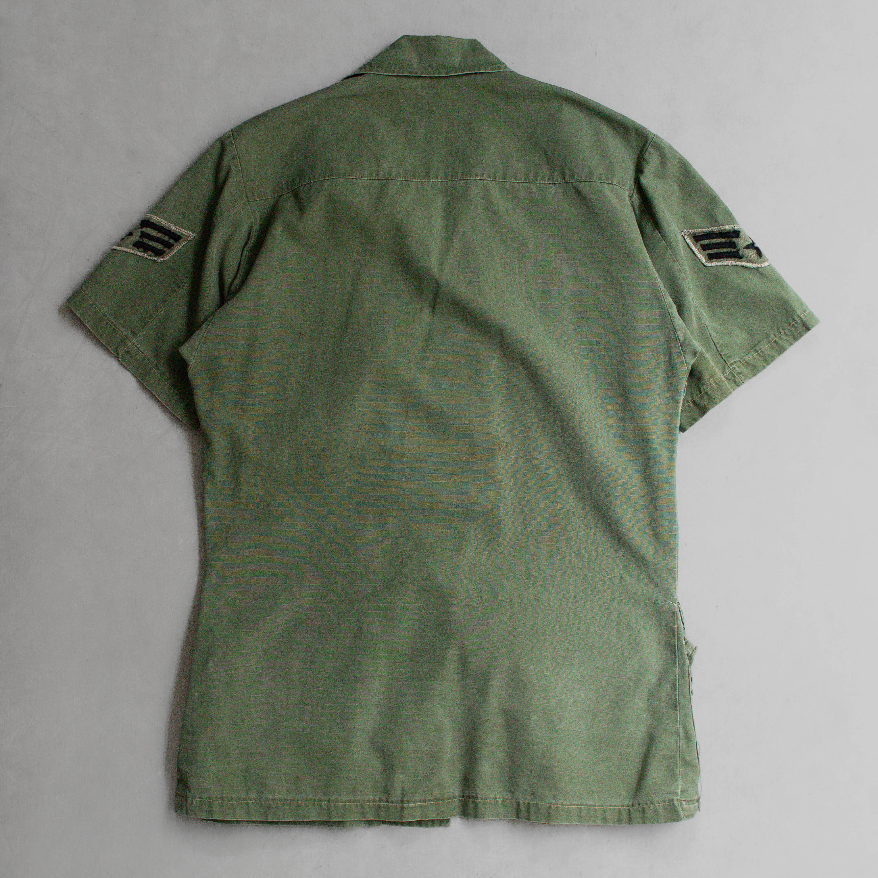 60S US ARMY JUNGLE FATIGUE SHIRT 美軍 公發 叢林 野戰 短袖 軍襯衫