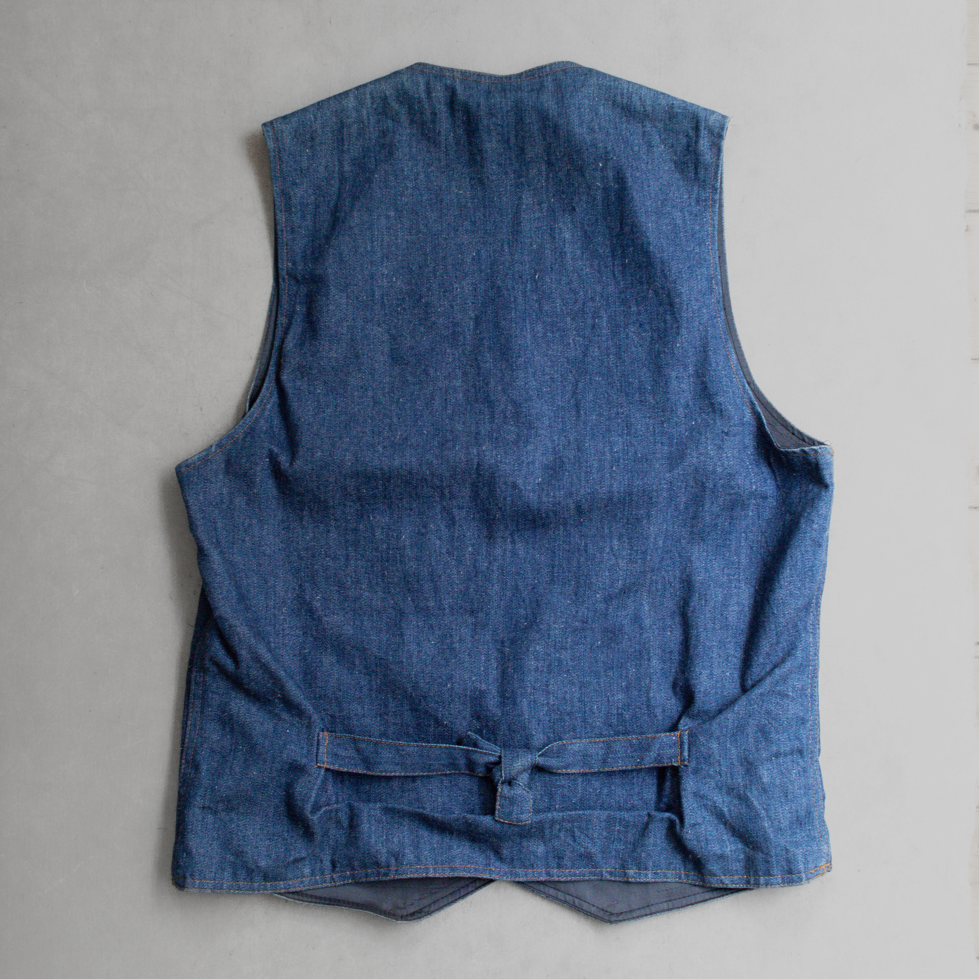 70-80S LEVIS PANATELA DENIM VEST 美國 深藍 丹寧 西裝背心