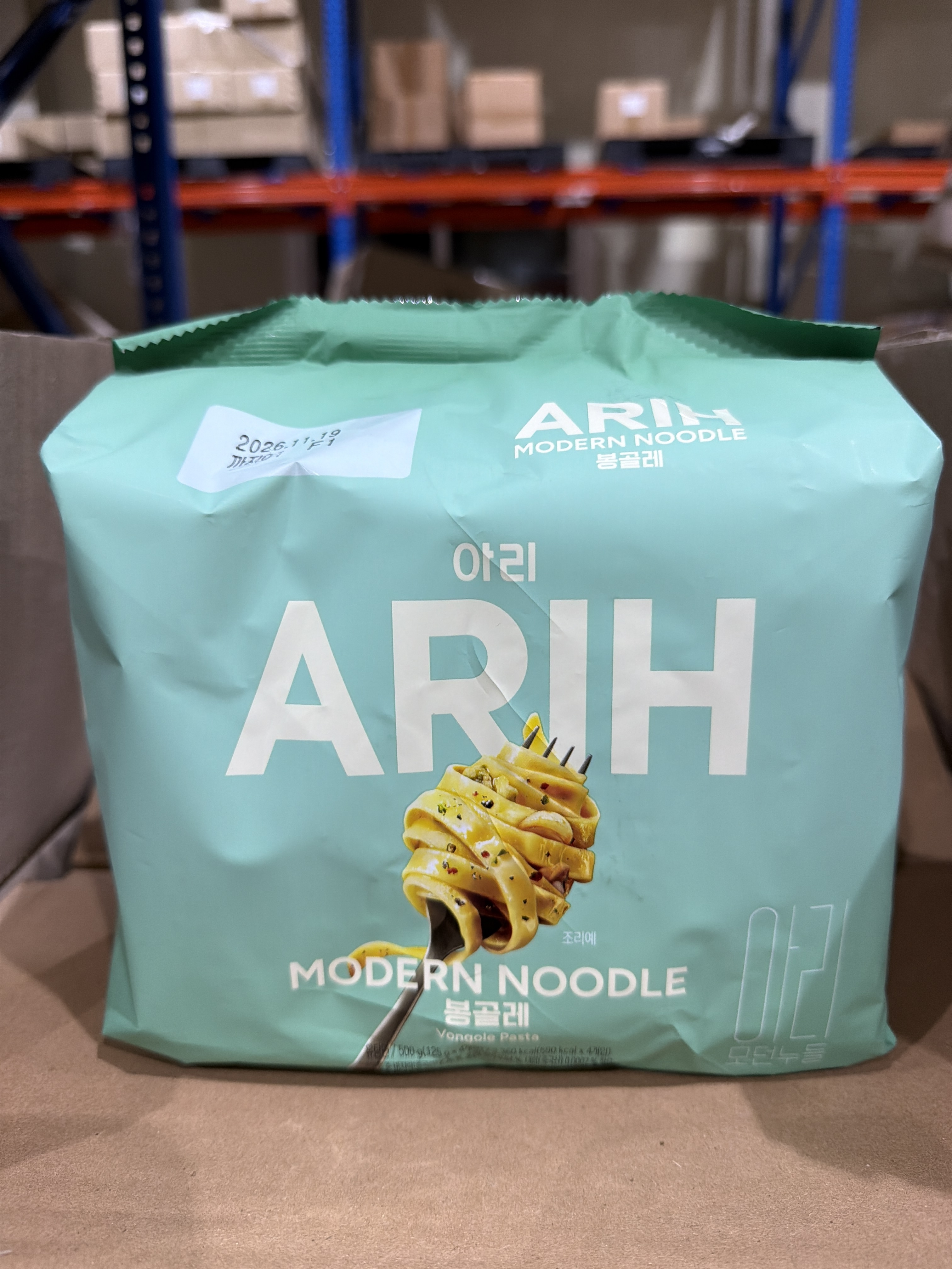 TS36 BTS x ARIH MODERN NOODLE 現代寬扁麵 (140gX4個) -白酒蜆肉意粉風味 **到期日: 約2026/11