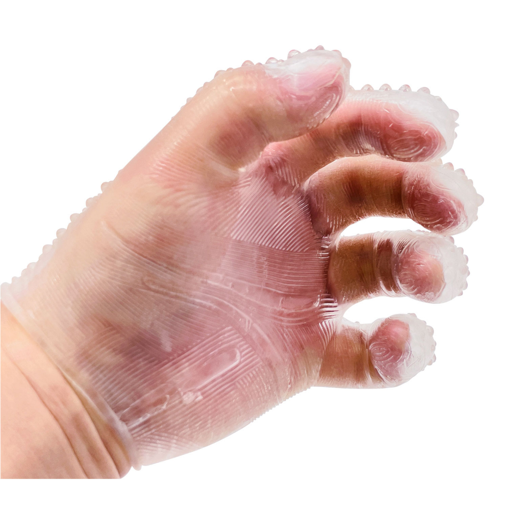 Atelier Treasure Good Guys Glove - Double-Sided Transparent Silicone Masturbation Glove