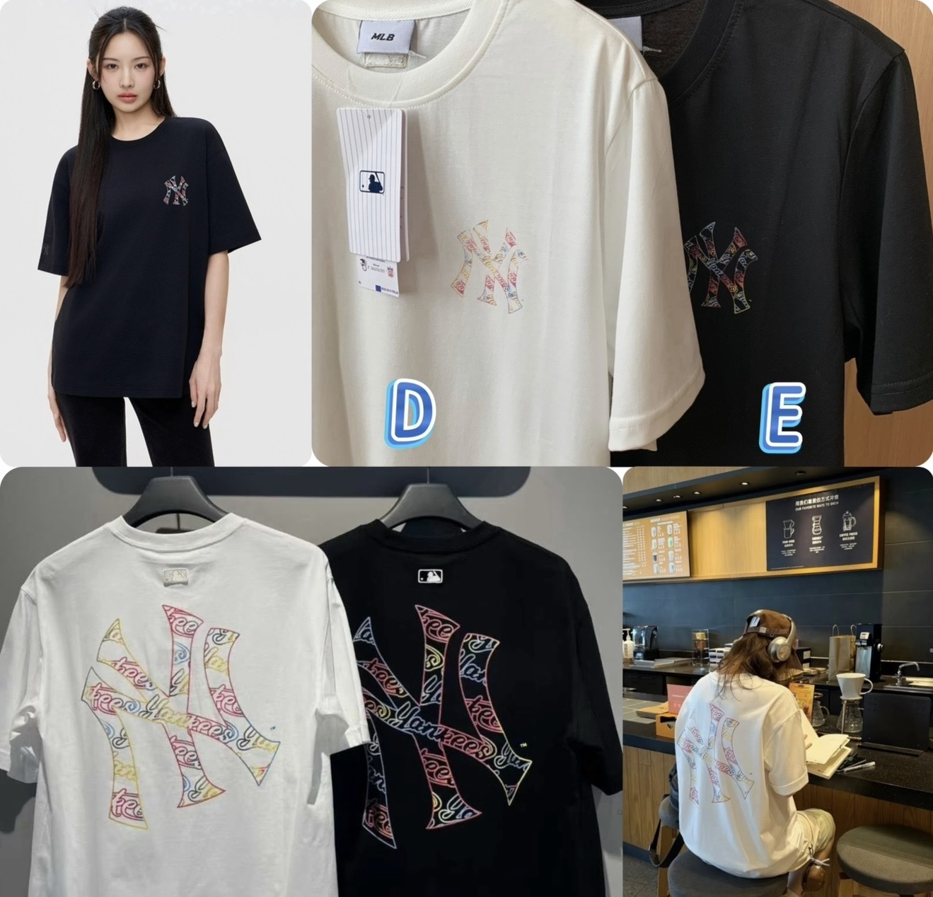 原單MLB 背印彩色大Logo 短袖Tee- 26310684