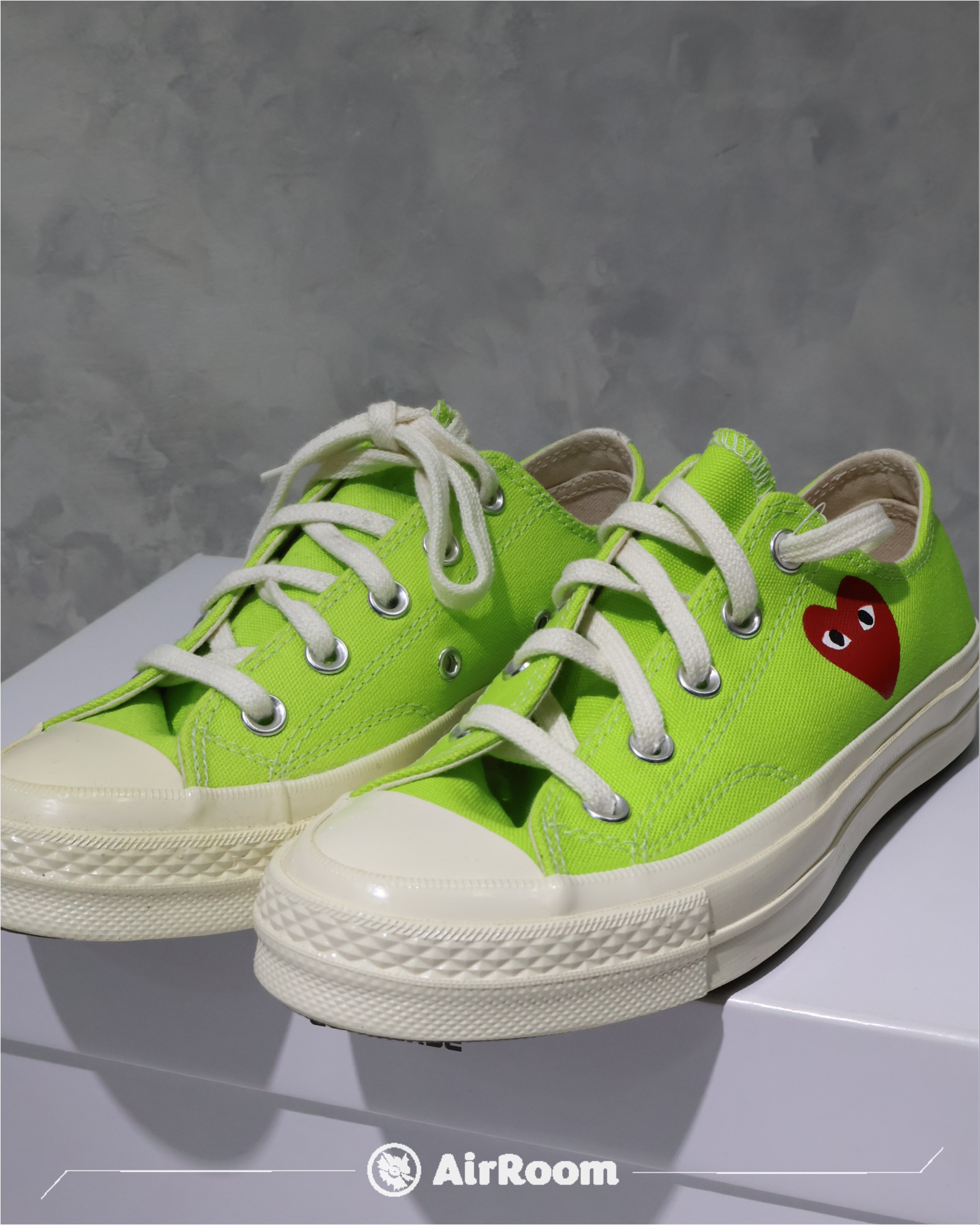 CONVERSE COMME DES GARCONS PLAY CDG 1970 川久保玲 低 夏日 亮綠 現貨 168302C