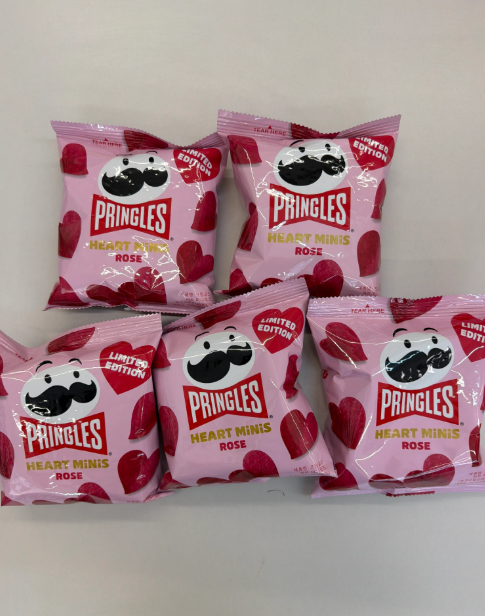 TS53 PRINGLES HEART MiNiS 心心薯片-玫瑰味 35g X5包
