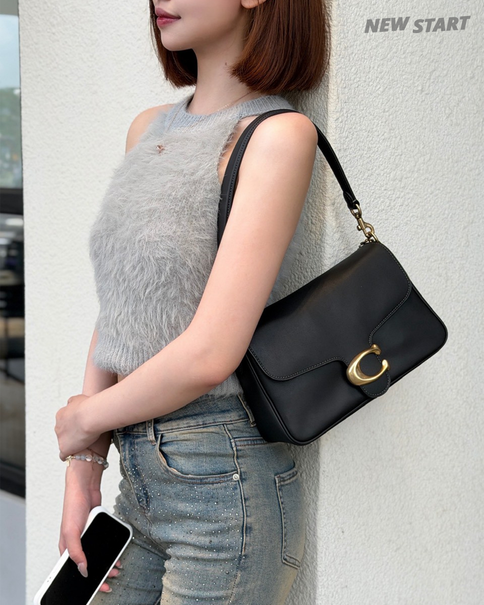 Coach Calf Soft Tabby 柔軟牛皮 側背包
