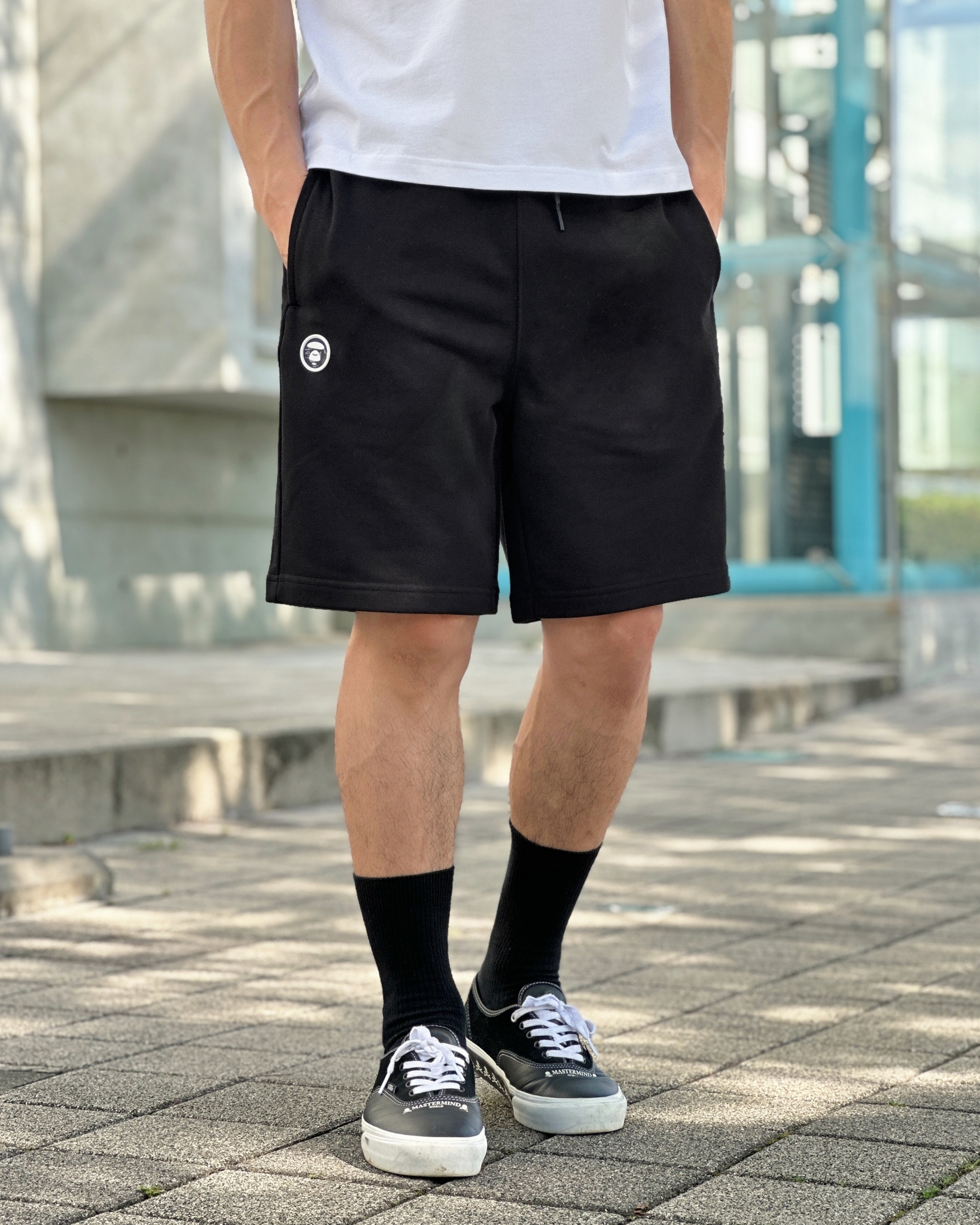 Aape 膠印Logo 棉質短褲 棉褲 短褲