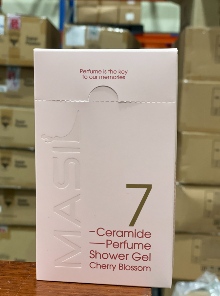 TS30 MASIL 7 CERAMIDE PERFUME SHOWER GEL  STICK POUCH 8ml*20 (CHERRY BLOSSOM) X2盒
