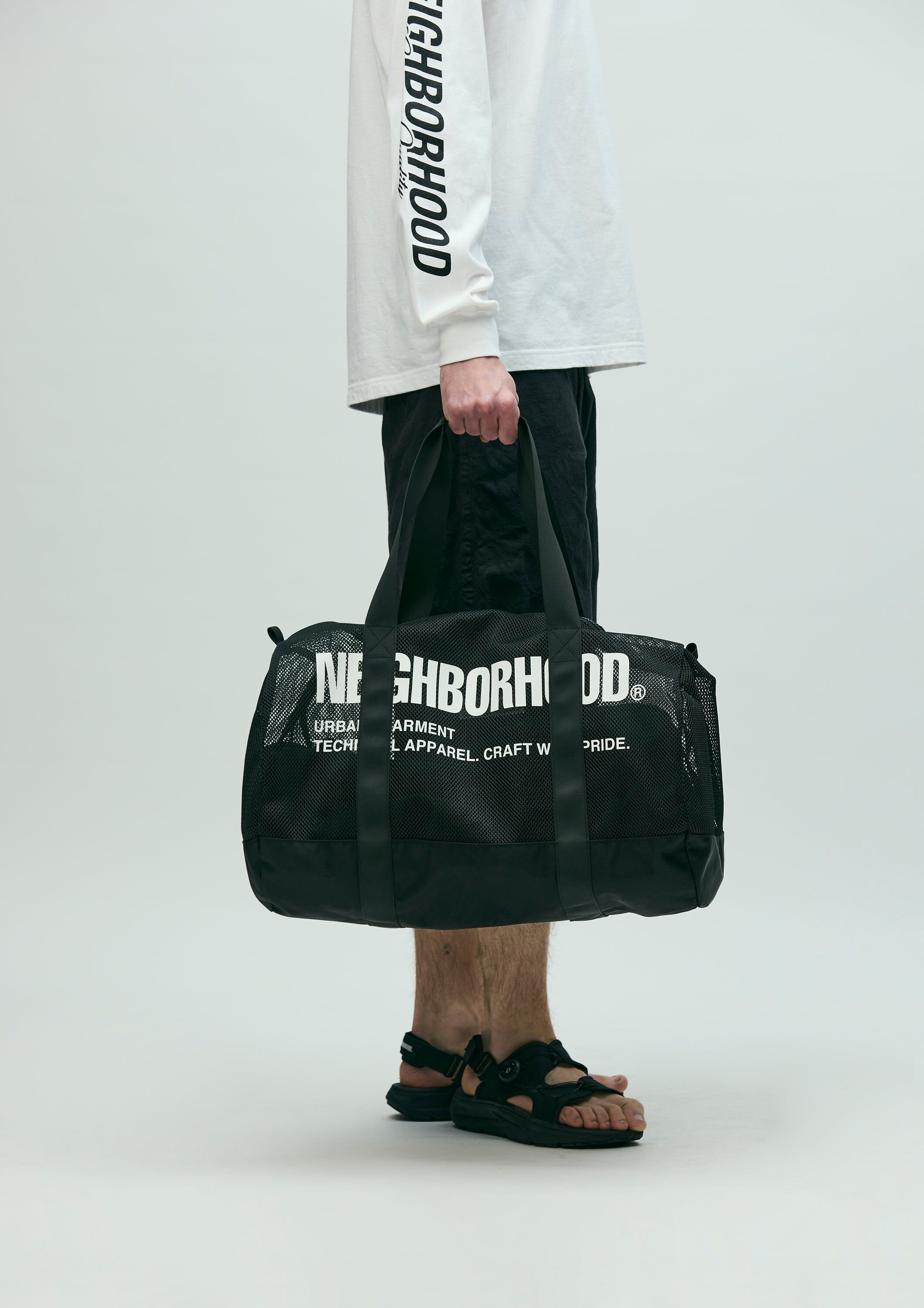 旅行かばん・小分けバッグ 26SS NEIGHBORHOOD MESH BOSTON BAG 2026SS NEIGHBORHOOD NBHD MESH BOSTON BAG 玩水旅行袋波士頓包現貨