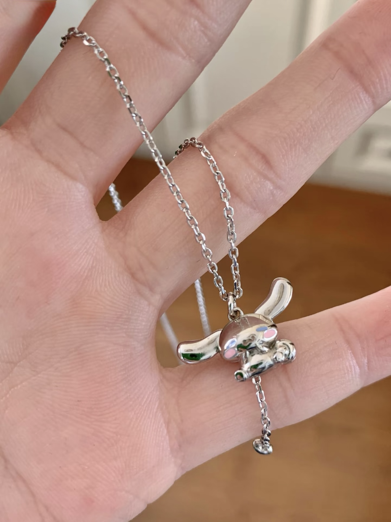 <耳朵會動>🎀三麗鷗正版授權  大耳狗純銀項鍊 鎖骨鍊