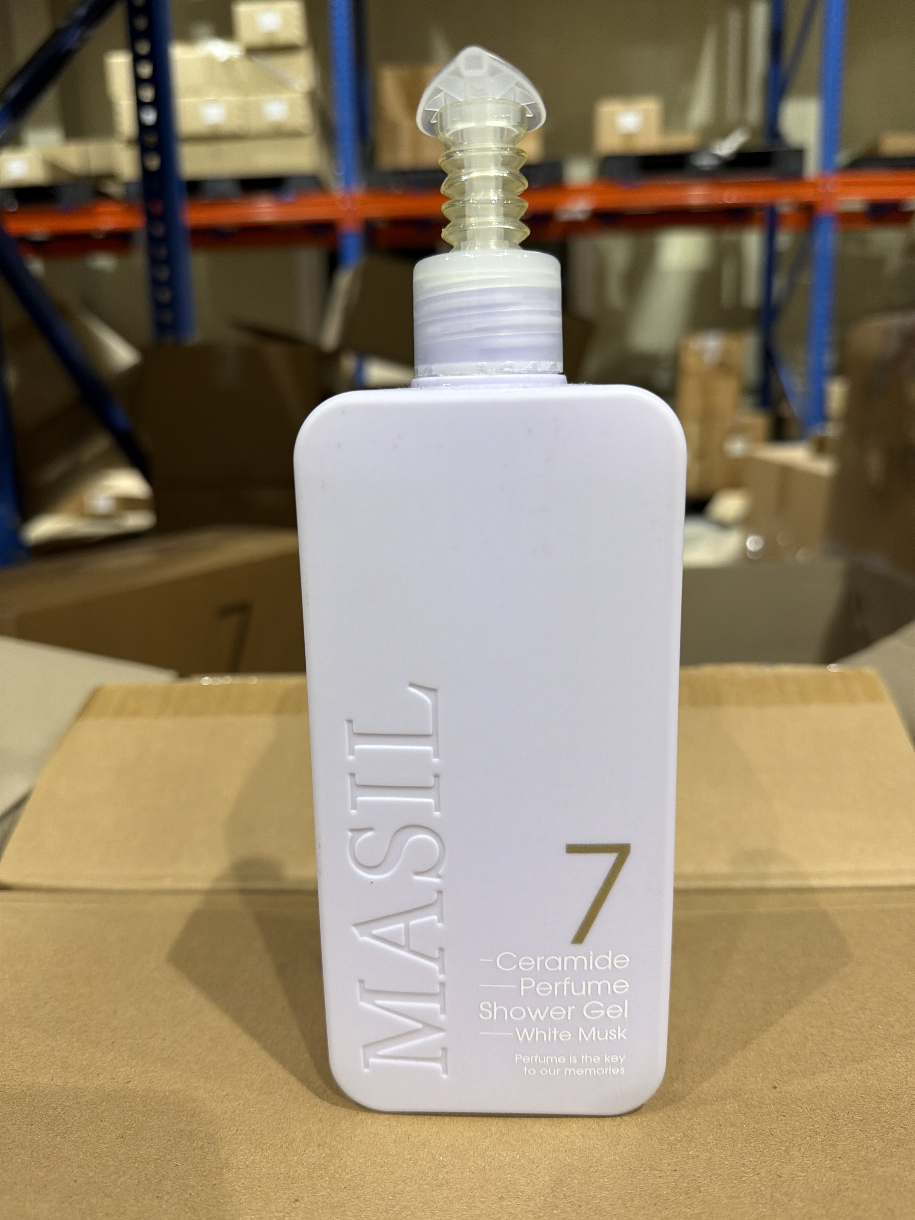 TS23 MASIL 7 CERAMIDE PERFUME SHOWER GEL 500ml (WHITE MUSK)