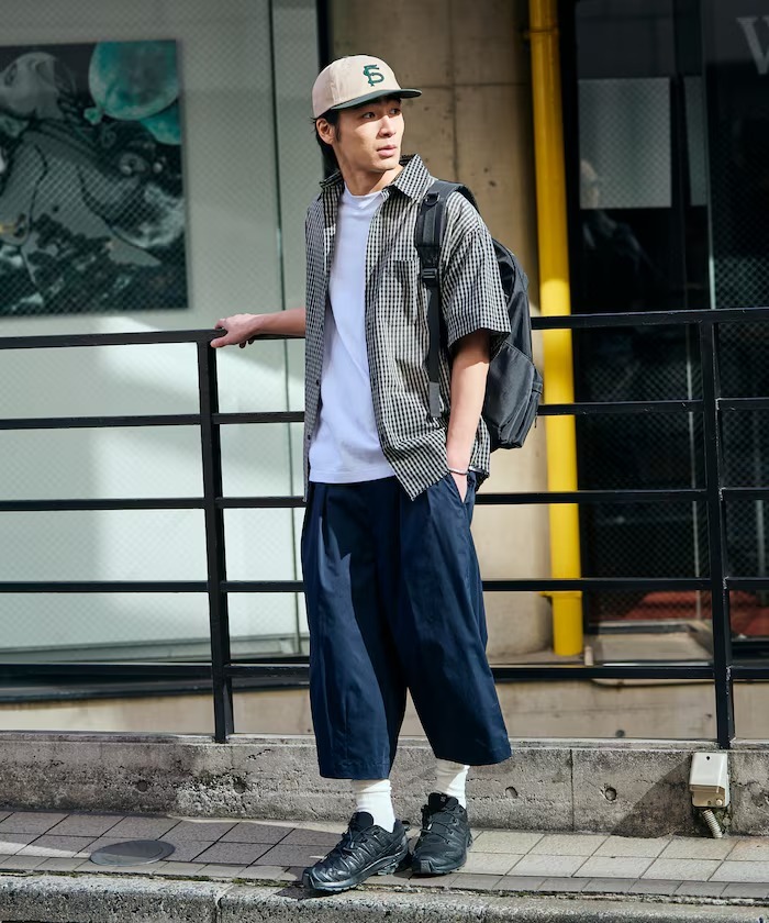 日本 Freak's Store Easy Care Fabric Barrel Shorts