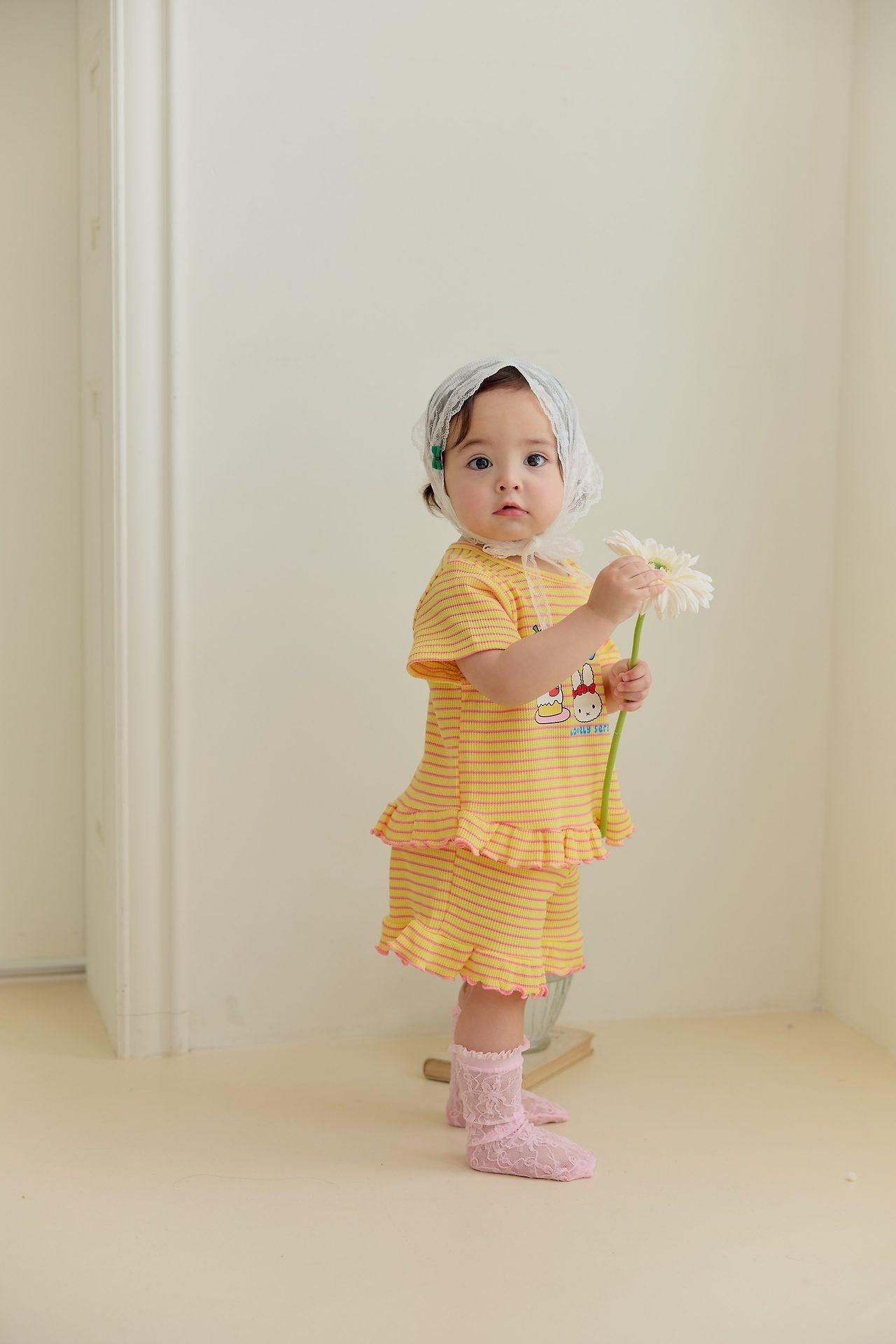 Sera Stripe Frill Set