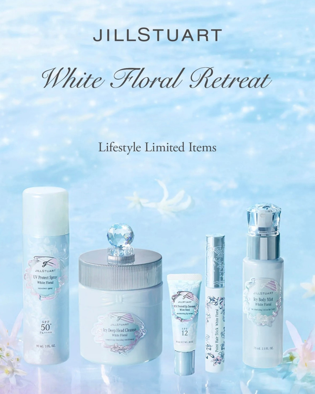 [限定] JILL STUART White Floral Retreat 夏季涼感系列 2026