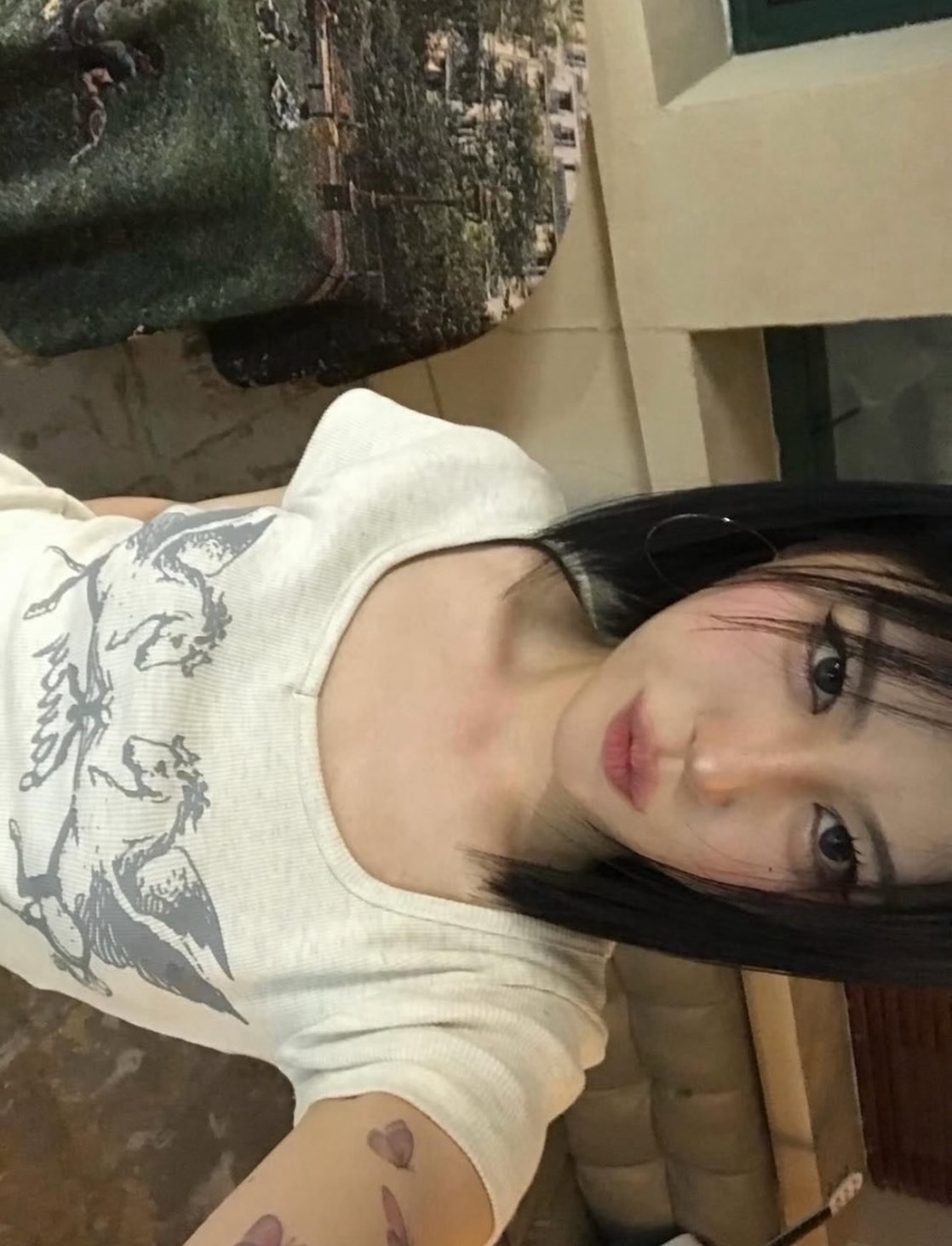 <海外打折季🪽> FANCY CLUB  PEGASUS RIBBED TOP