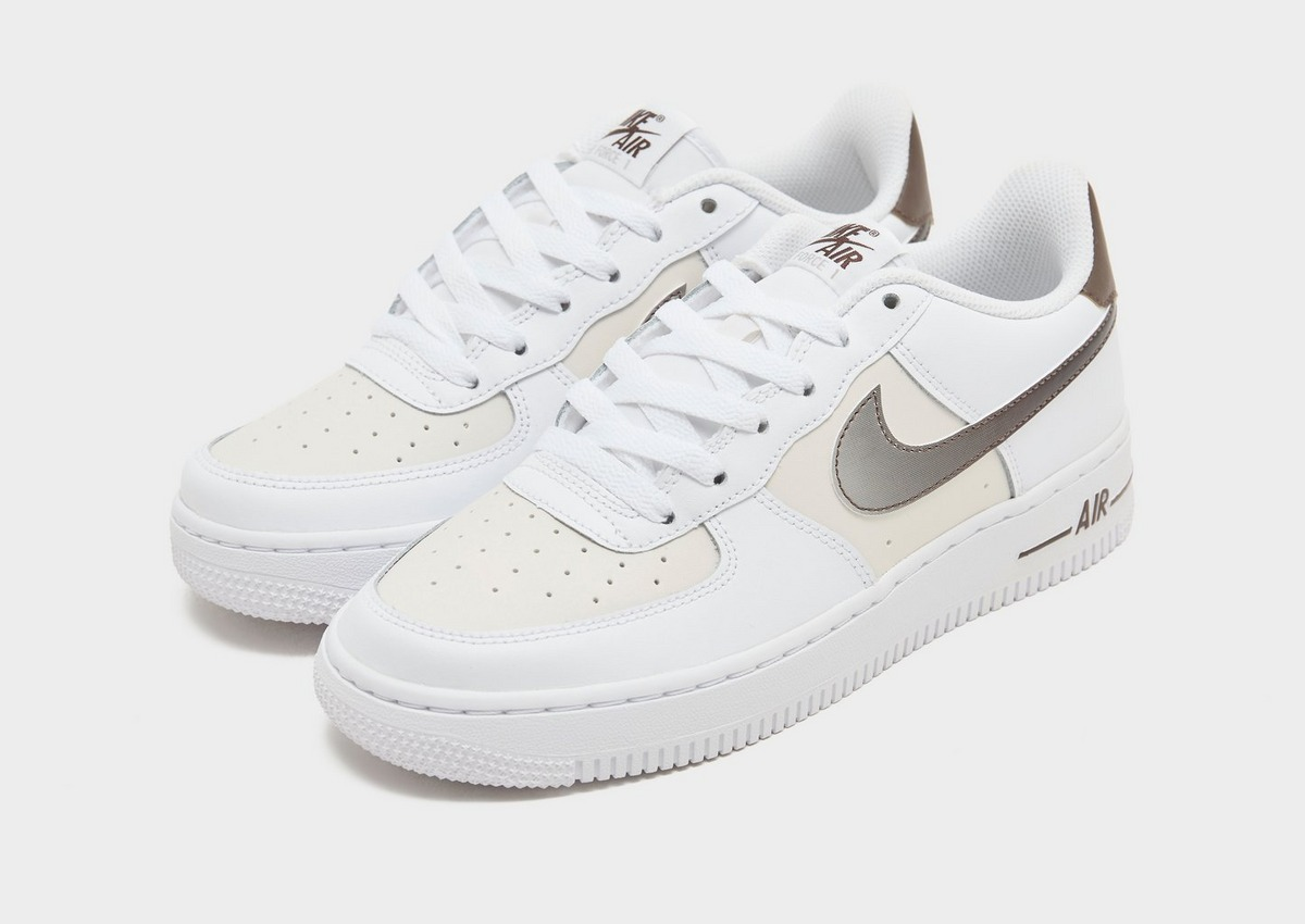 【預訂】NIKE AIR FORCE 1 白啡漸變剔 -GS