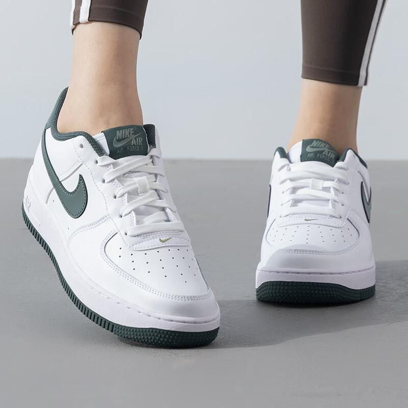 【預訂】NIKE AIR FORCE 1 白深綠-GS
