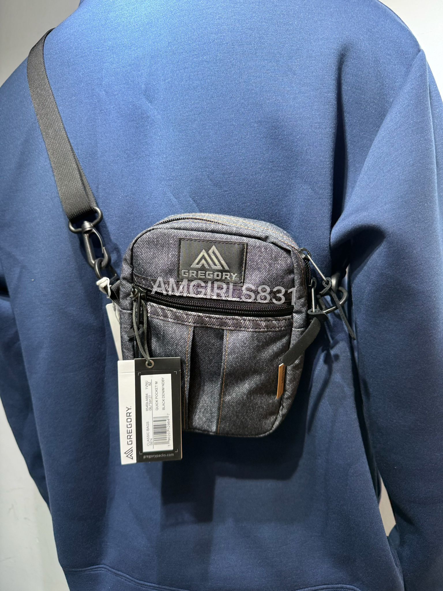 Gregory X NEEDBY heritage quick pocket M 灰色牛仔布