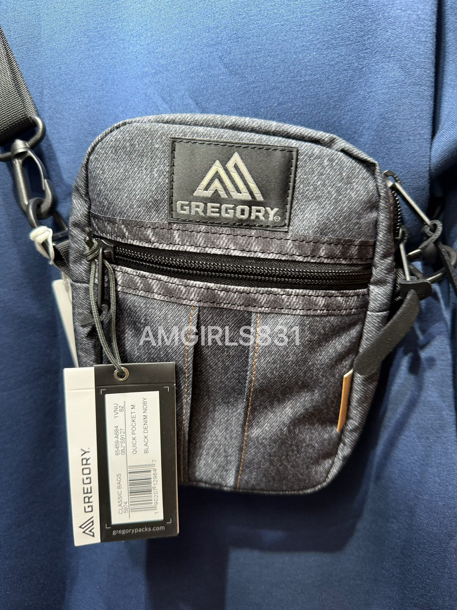 Gregory X NEEDBY heritage quick pocket M 灰色牛仔布