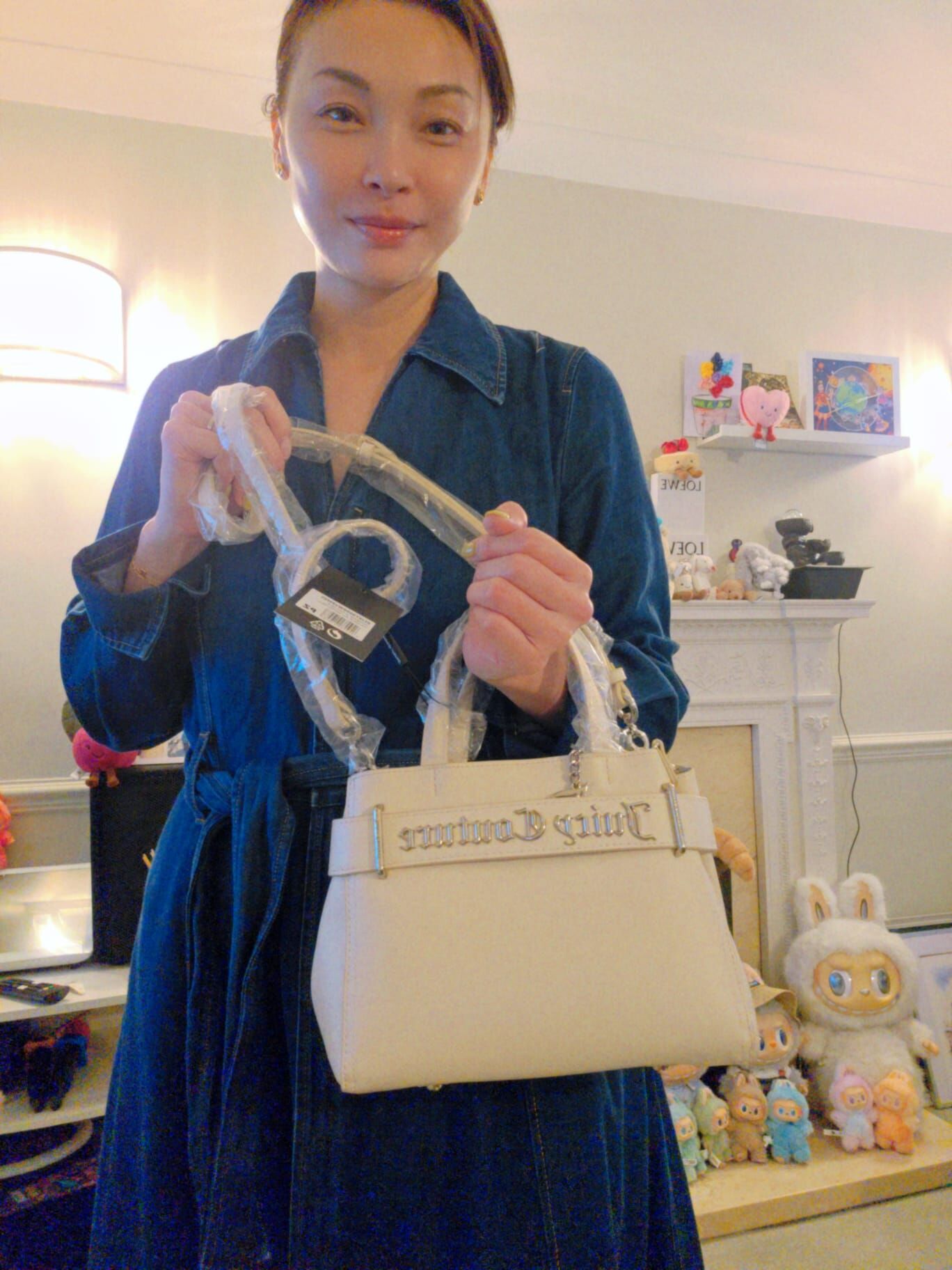 英國代購 - JUICY COUTURE Cream Jasmine Style Shoulder Bag