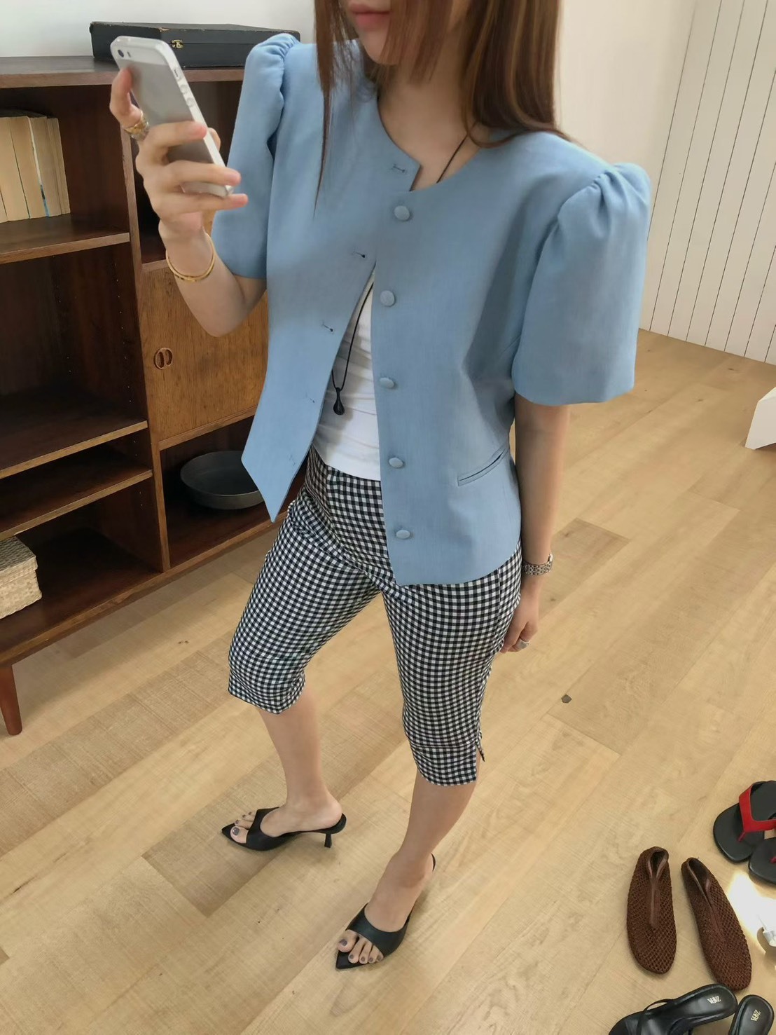 短袖公主袖西裝外套