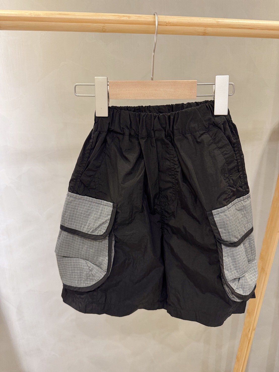 I39登山家 格子口袋滑麵工裝短褲