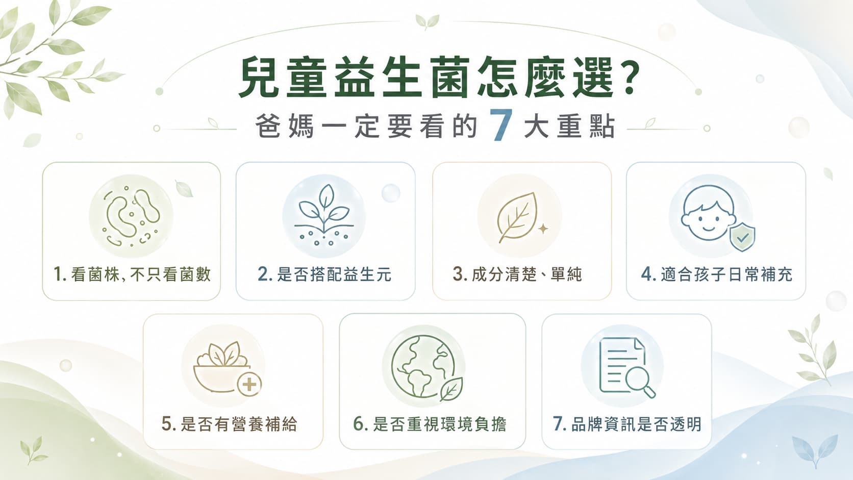 兒童益生菌怎麼選 七大選購重點