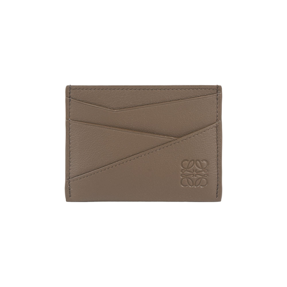 【LOEWE】Puzzle 經典小牛皮名片/卡片夾(棕色)