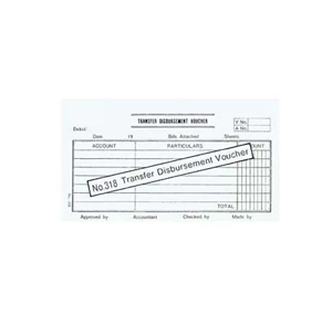 318 英文傳票 - TRANSFER DISBURSEMENT 500131800